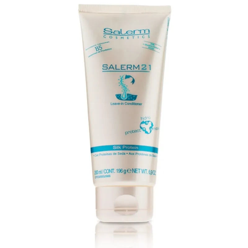 Salerm 21 Original Acondicionador instantáneo con o sin enjuagado que proporciona brillo y vida a los cabellos maltratados, procesados, porosos o faltos de hidratación 200 ml